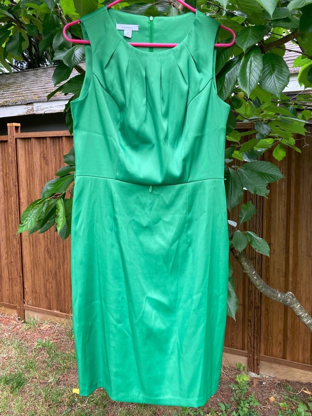 Dress Barn Green Sleeveless Sheath Dress